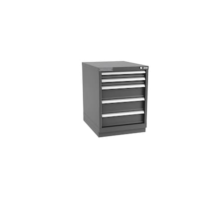 Champion Tool Storage Modular Drawer Cabinet, 5 Drawer, Dark Gray, Steel, 22 in W x 28-1/2 in D x 30 in H N12000501ILCFTB-DG